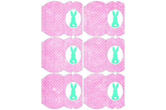 3D SVG Gift Boxes: Pillow Boxes Bunny a.23