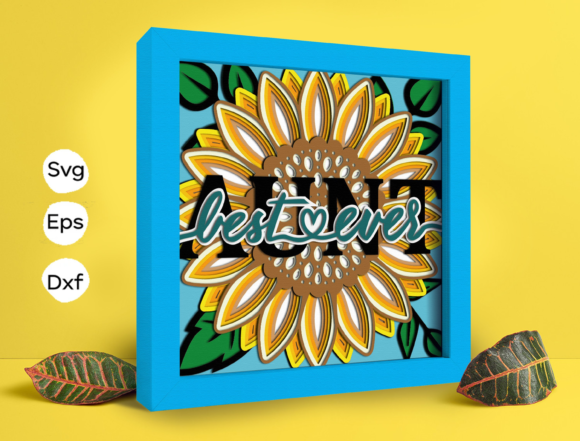 Best Aunt Ever Papercut Light Box