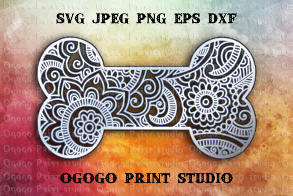 Bone 3D SVG Shapes