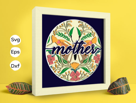 Butterfly Mother Papercut Light Box