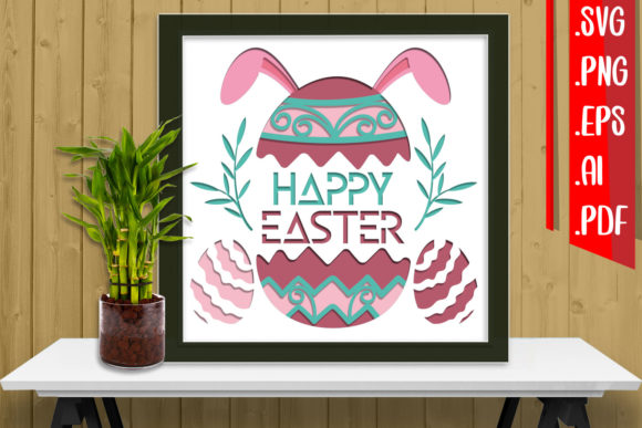 Easter Layered Papercut 7 3D SVG