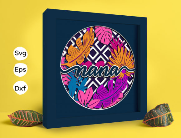 Tropical Leaves Nana Papercut Light Box